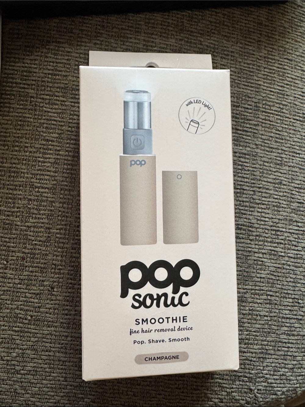 NIB Pop Sonic Smoothie Fine Hair Removal Device
